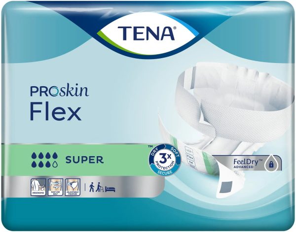 TENA ProSkin Flex Super Unisex Adult Incontinence Belted Undergarment Sale - Image 3
