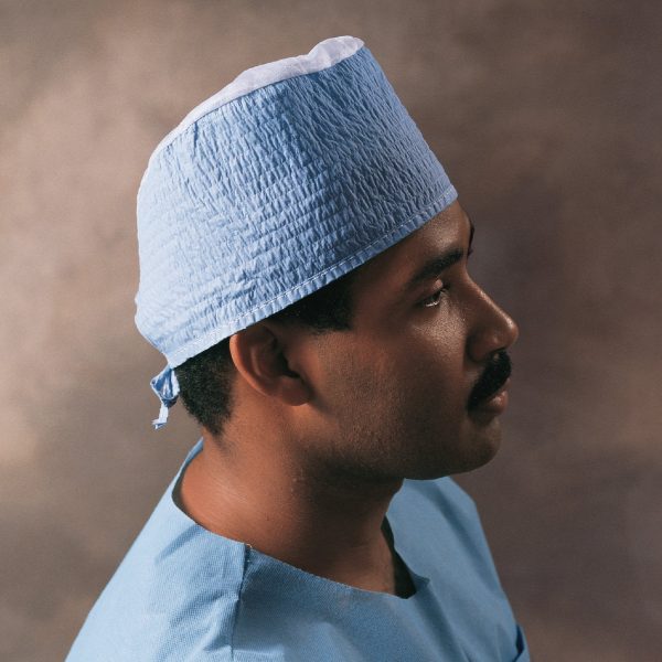 Surgeon Cap One Size Fits Most Blue Tie Closure Fashion - Image 3