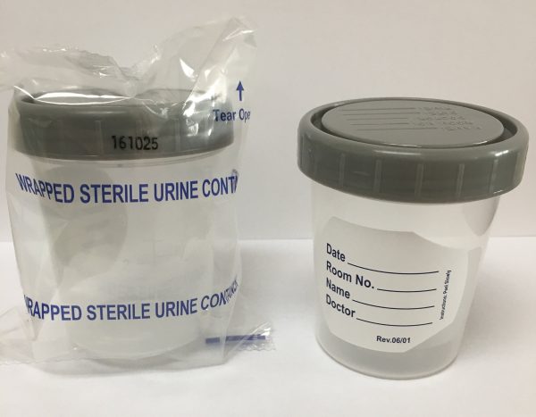 Specimen Container 120 Ml (4 Oz.) Screw Cap Patient Information Poly Bagged Sterile Online Sale - Image 2