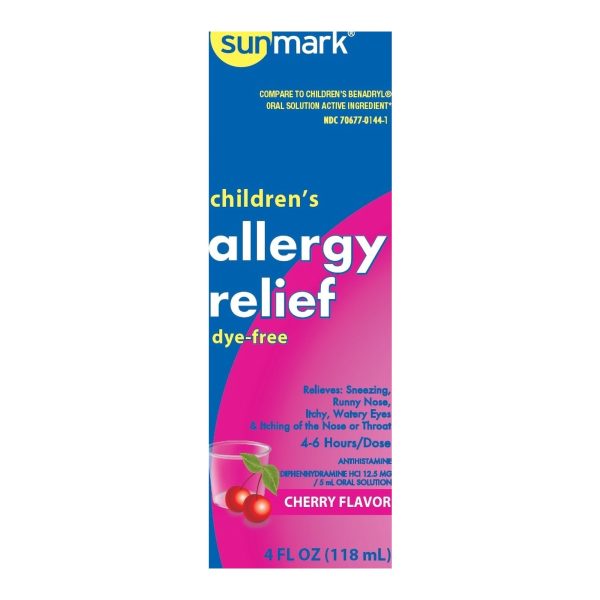 sunmark Diphenhydramine Children s Allergy Relief Fashion