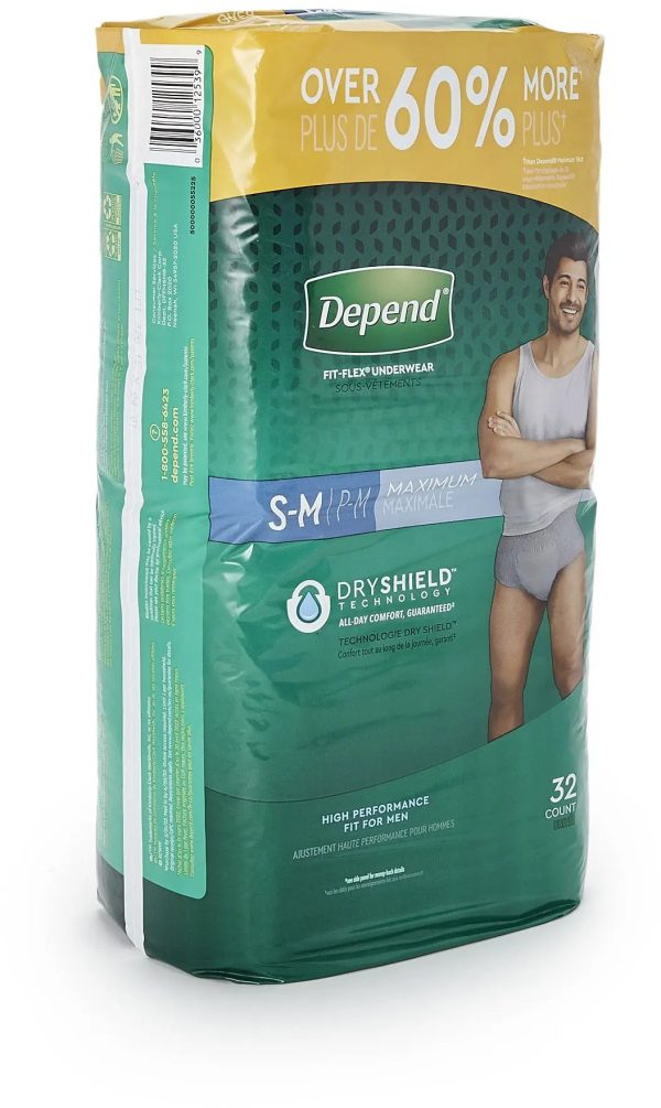 Depend FIT-FLEX Male Adult Absorbent Underwear Fashion - Image 2