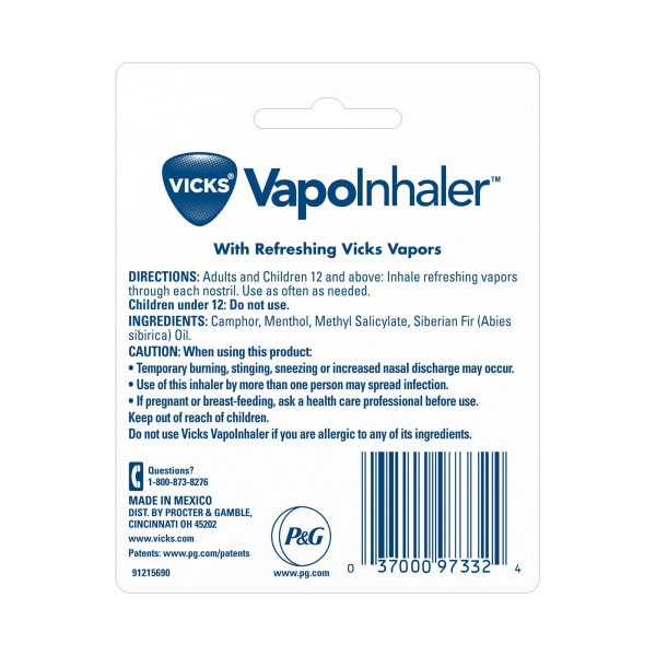 Vicks VapoInhaler Cold And Cough Relief For Sale - Image 2
