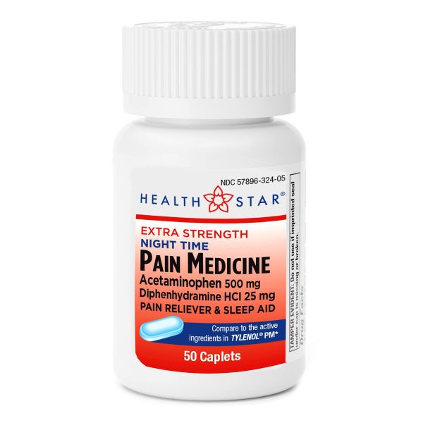 Nightime Pain   Allergy Relief 500 Mg Strength Acetaminophen   Diphenhydramine Hcl Capsule 100 Per Bottle For Discount