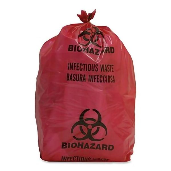 Biohazard Waste Bag 3 Gal. Red Bag 14 X 18-1 2 Inch Discount - Image 2