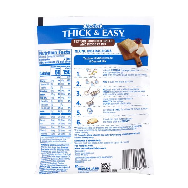 Thick & Easy Texture Modified Bread & Dessert Mix Food And Beverage Thickener on Sale - Image 2