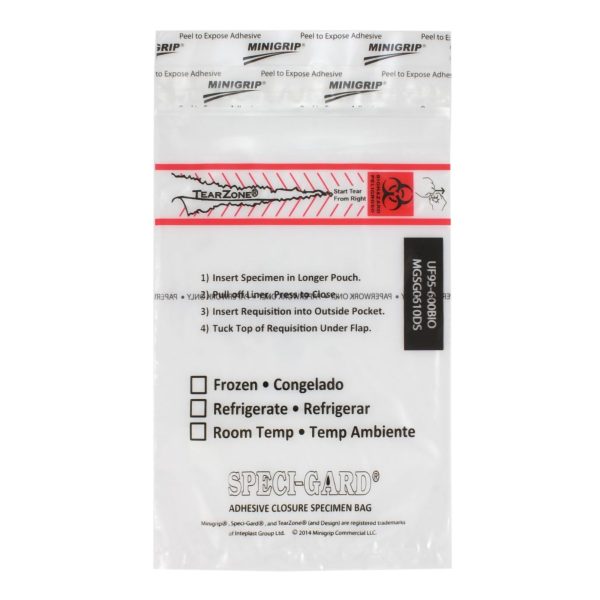 Speci-Gard Specimen Transport Bag With Document Pouch For Discount