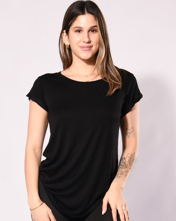 *Just Throw it On* (Cap Sleeve Tee) Online - Image 3