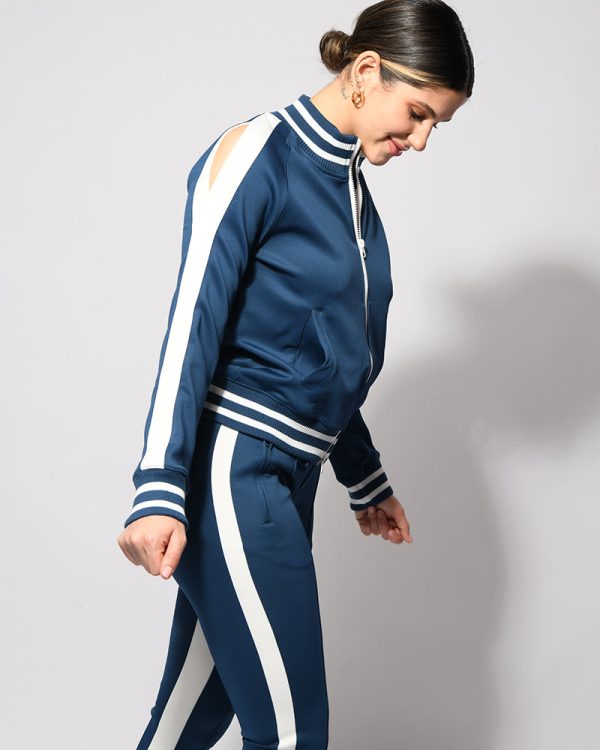 *Cold Shoulder* (Retro Tracksuit Jacket) Hot on Sale