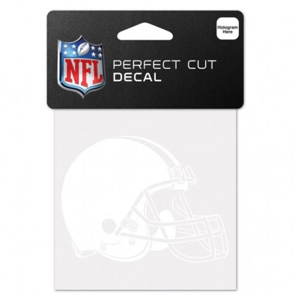 Cleveland Browns Decal 4x4 Perfect Cut White Online